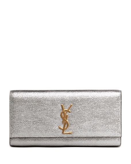 ysl cassandre clutch silver|SAINT LAURENT Cassandre two.